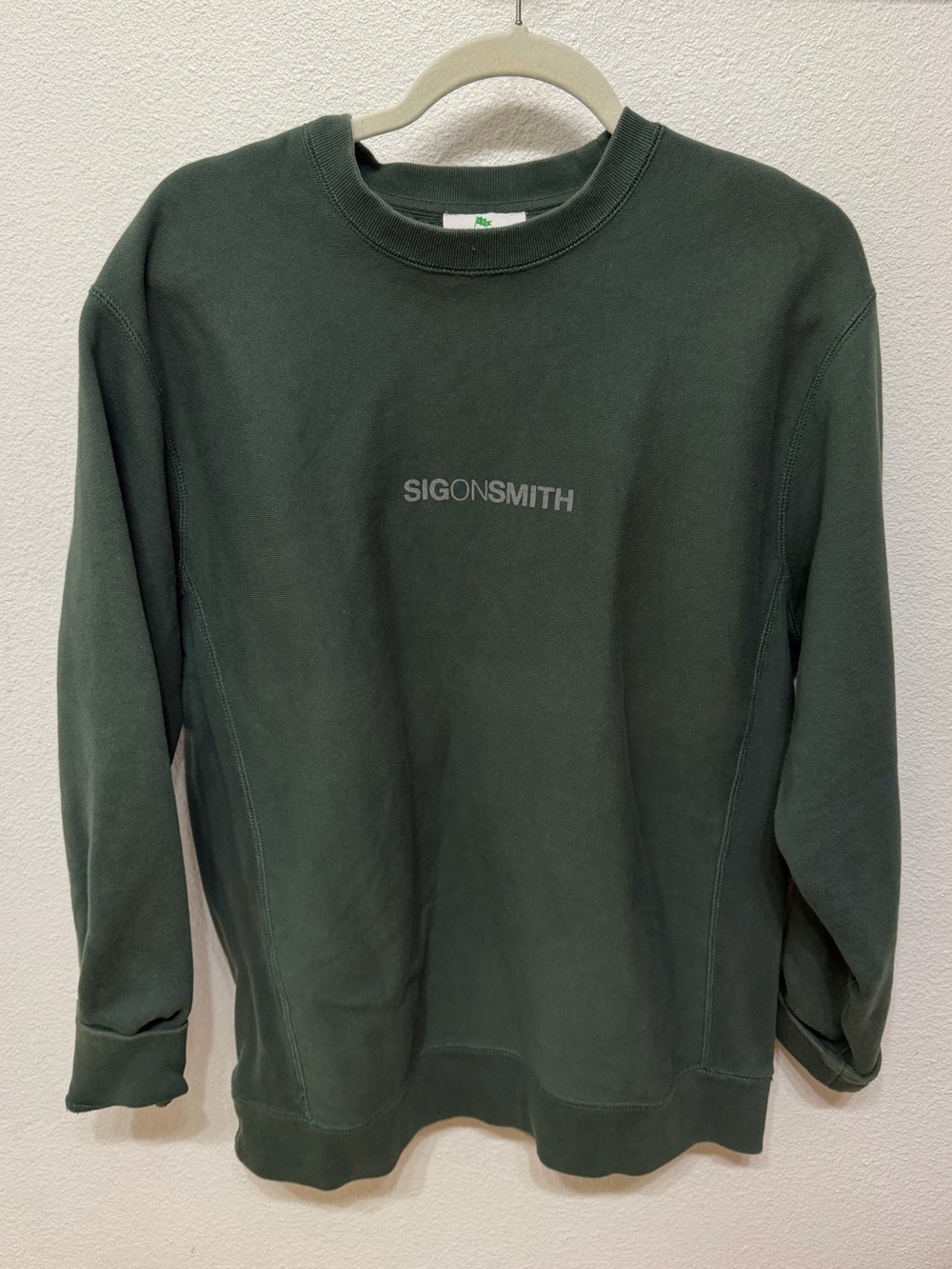 Sig on Smith sweatshirt